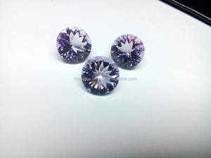 Amatista Rosa Natural, corte cóncavo redondo calibrado - Product Image 4