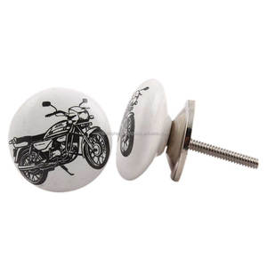 Poignées de porte en céramique blanche de qualité supérieure, faits à la main, pour tiroirs de véhicule, commode, armoire de cuisine, 1 pièce - Product Image 2