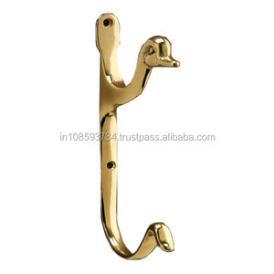 Handmade <b>Hook</b> Brass Decorative Coat <b>Hook</b> Metal Vintage Manufacturer & Wholesaler Metal Brass <b>Hooks</b> for Wall Ornate - Product Image 2