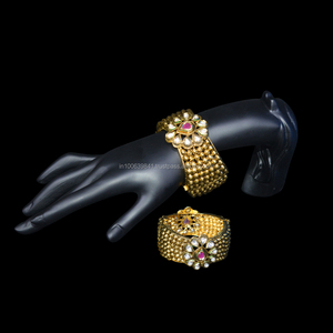 Antique <b>Gold</b> Plated <b>Bangles</b> - Product Image 1