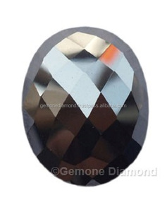 Oval kesim doğal gül kesim gevşek cilalı siyah elmas <span class=keywords><strong>1</strong></span> karat siyah elmas fiyat gül kesim gevşek elmas - Product Image 2