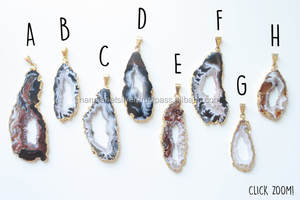 Collar con Colgante de Rodaja de Ágata Goede - Product Image 3