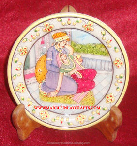 Assiettes en marbre peintes à l'or les plus chères - Product Image 1