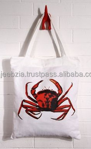 Bolsas de mano de algodón con impresión de logotipo personalizado - Product Image 3