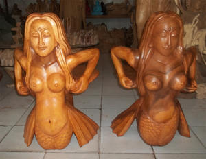 เก้าอี้ไม้ธีมนางเงือกสำหรับตกแต่งบ้าน - Product Image 1