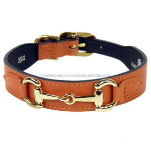 Nuevo <span class=keywords><strong>collar</strong></span> de perro de lujo al por mayor personalizado fuerte nuevo diseño elegante ajustable collares de cuero para mascotas con hebilla de Metal para perros - Product Image 4
