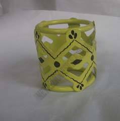 Anneaux de serviette de luxe de forme ronde de haute qualité à la main en fer anneaux de serviette en métal pour les fêtes en gros ronds de serviette décoratifs - Product Image 1