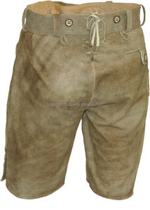 OKTOBERFEST Pantalon en cuir bavarois Lederhosen marron Oktoberfest pour homme (lederhosen bavarois) cuir doux de chèvre 2024 - Product Image 3