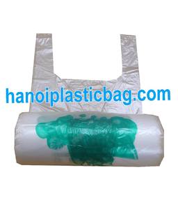 T-shirt HPDE plastic bag on the roll 1 color printing - Product Image 2