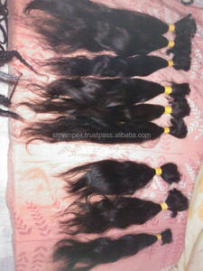 Extensiones de cabello humano virgen indio sin procesar directo de la India Paquetes de ondas naturales Remy baratos Cabello crudo a granel sin procesar - Product Image 3