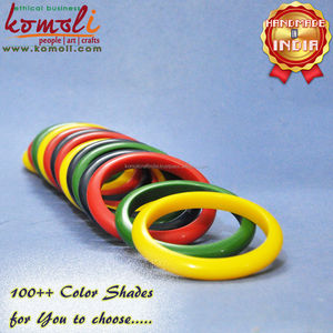 Plain Simple Handmade Resin Solid Color Bangles <b>Bracelets</b> Jewellery - Product Image 3