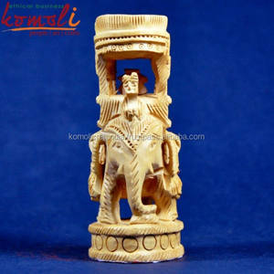 Wooden Carving Hand Carved Wood <b>Elephants</b> Sculpture - Product Image 3