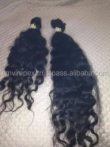 Couleurs naturelles Extensions de cheveux bruts bouclés 100% non transformés Remy pas cher vierge qualité naturelle cheveux bouclés indiens - Product Image 4