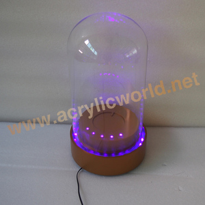 Estante de acrílico cuadrado para vino, base de exhibición iluminada para botellas con logotipo - Product Image 2