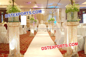 Último de cristal de la boda pilares Original columna cristal Pilar de diseño de cristal de la boda pasarela pilares - Product Image 3