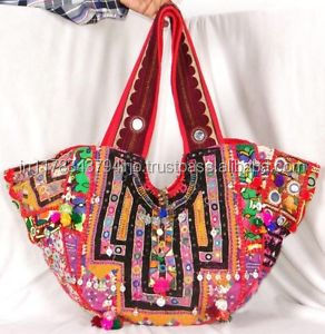 Bolso de hombro de diseñador para mujer de estilo Banjara bordado hecho a mano tradicional indio bolso de mano hecho a mano multicolor - Product Image 2