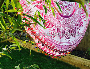 Beautiful Bohemian <b>Bedspread</b> Wall Hanging Tapestry Hippie Gypsy Hippie Psychedelic Mandala Fiber Art Decor Printed Beach Throw - Product Image 2