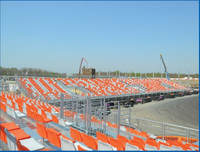 Tribune Stadium Chaise en plastique avec protection UV Utilisation extérieure Montage mural/sol