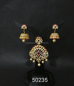 Ensemble de bijoux et pendentifs artificiels en diamant, joaillerie européenne et américaine en inde, collection 50235 - Product Image 1