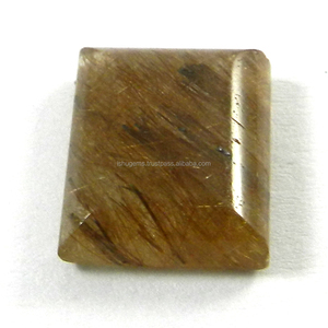 พลอยธรรมชาติ คอปเปอร์รูไทล์ ทรงสี่เหลี่ยมผืนผ้า ขนาด 13x16 มม. น้ำหนัก 2.48 กรัม เหมาะสำหรับทำเครื่องประดับ - Product Image 1