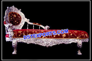 Ensemble de chaises de mariage sculptées en argent design moderne Ensemble portable pour mariés assis dans un nouveau style - Product Image 2