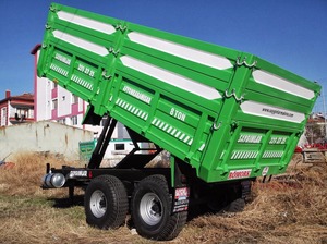 8 tonos remolque doble del eje trasero del eje de inflexión mecánico romper remolque agrícola - Product Image 4