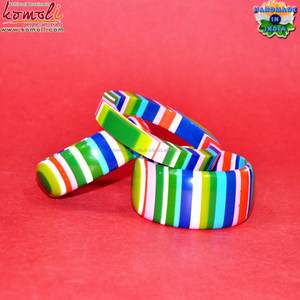 Bracelet multicouche en résine colorée, bijoux personnalisés, pièces - Product Image 2