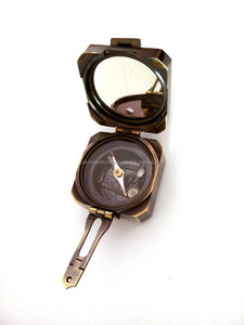 <b>Antique</b> Brass Brunton <b>Compass</b> Marine Collectible Gift Metal Casting with Gravure Printing By calvin handicraft - Product Image 2
