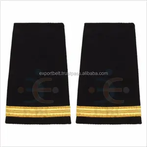 OEM grosir kemeja Pilot maskapai aksesori seragam Pilot buatan tangan kain hitam atau biru garis 1 2 3 4 emas/perak 1