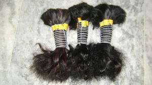 Commentaires crus indiens en vrac non traités de prolongements de cheveux bons des cheveux Unwefted de temple directement d'Inde - Product Image 5