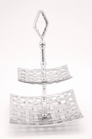 Ensemble de supports à gâteau en métal écologiques, résistants au lave-vaisselle, au design élégant, carrés et circulaires, pour la décoration de fêtes de mariage, dernière tendance