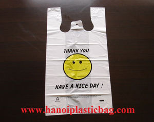 Biodegradable Plastic T-shirt Shopping Bags w/ EN13432 Certificate (No.: 7P0373) - Product Image 2