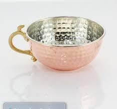 Cuenco de cobre ecológico para sopa, Producto respetuoso con el medio ambiente, comida de 6 pulgadas, BPA, dorado, marrón, logotipo personalizado, clásico, 100 Uds. - Product Image 2