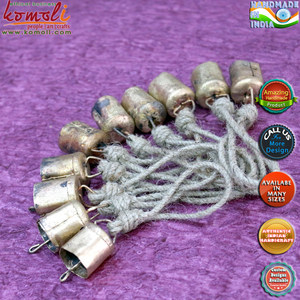 กระดิ่งวัวโลหะขนาดเล็กสไตล์อินเดียสำหรับตกแต่งบ้านแนวชนบท,ของตกแต่งเทศกาลคริสต์มาสกระดิ่งวัวสำหรับตกแต่งสวน - Product Image 4