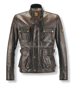 Veste en cuir de vache pakistanais pour homme, style motard décontracté, finition coupe-vent, séchage rapide, coupe ajustée pour l'hiver - Product Image 3