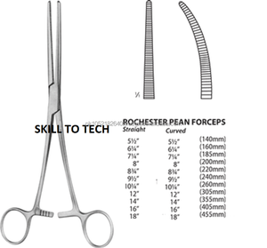 Pinzas Hemostáticas Rocher Personalizadas de Acero Inoxidable de Primera Calidad |   Instrumentos Quirúrgicos |   Pinzas para Peán de Alta Calidad - Product Image 2