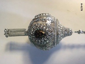 กระเป๋าลูกปัดปาร์ตี้สำหรับผู้หญิง H4174ทำมือกระเป๋าราตรีสีเงินทองช้อปปิ้งออนไลน์สำหรับคลัตช์โลหะทำด้วยมือในอินเดีย - Product Image 6