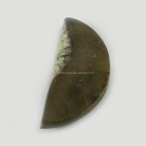 14*31มม. ธรรมชาติสีน้ำตาล Ammonite 4.10 Gms ครึ่งดวงจันทร์ Cab พลอยหลังเบี้ยที่สวยงาม IG0264 - Product Image 2