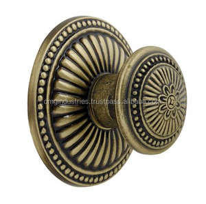 ซื้อสินค้าขายส่ง ลูกบิดเหล็กหล่อสำหรับตู้ครัว ตู้เสื้อผ้า ลูกบิดกลม ลูกบิดจับประตูสีดำโบราณ - Product Image 4