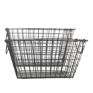 Luxury Black Iron <b>Wire</b> Circle <b>Storage</b> <b>Basket</b> Heavy Duty Eco-Friendly Multipurpose Organizer for Kitchen Pantry Closet Home - Product Image 1