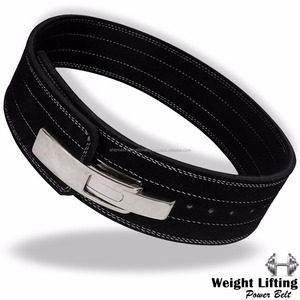 Shemax 2023เข็มขัดยกน้ำหนักที่มีคุณภาพสูงที่กำหนดเองเข็มขัดหนังนูบัคโครเมี่ยม - Product Image 4