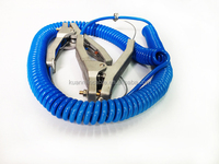 304 taille moyenne Station-service réservoir voiture pince statique bobine câble en acier inoxydable électrostatique pinces de mise à la terre fil en spirale