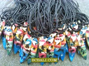 สร้อยคอขายส่งท่องไม้ภาพวาดจี้สำหรับผู้ชาย - Product Image 2