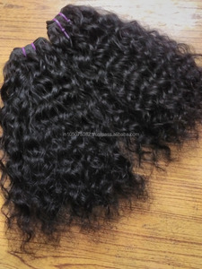 ผมแท้เรมี่ผมหยิกจากอินเดียไม่ผ่านกระบวนการสำหรับผมทอจากโรงงานโดยตรง - Product Image 3