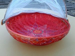 Cesta de pan de bambú barata hecha a mano - Product Image 3