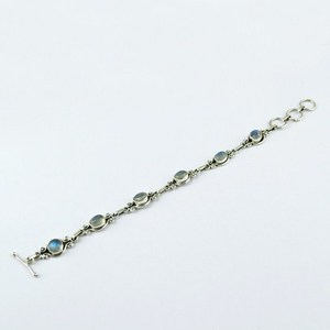 Awesome Crystal Rhinestone Bohemian <b>Beaded</b> 925 <b>Sterling</b> <b>Silver</b> Handmade Unisex <b>Bracelets</b> - Product Image 3