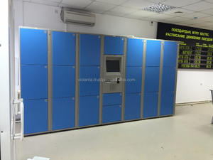 Sistema de casillero electrónico inteligente con código Pin y bloqueo de código de barras Material de acero conveniente para almacenamiento de equipaje en el aeropuerto - Product Image 4