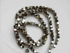 Cuentas facetadas de 5-6mm de piedra preciosa negra, pepitas de cristal y hilo de vidrio para bisutería - Product Image 6