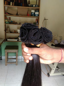 Precios de fábrica en tramas de cabello Remy liso indio sin procesar tramas de piel atadas a mano hechas de cabello humano - Product Image 4