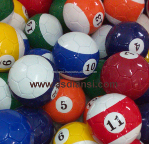 Balones de fútbol de piscina de vejiga de látex con logotipo popular impreso (bolas de billar) y pelotas de billar para entrenamiento para uso promocional - Product Image 2